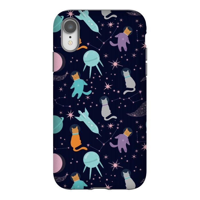 iPhone Xr StrongFit Cats in space by  Utart