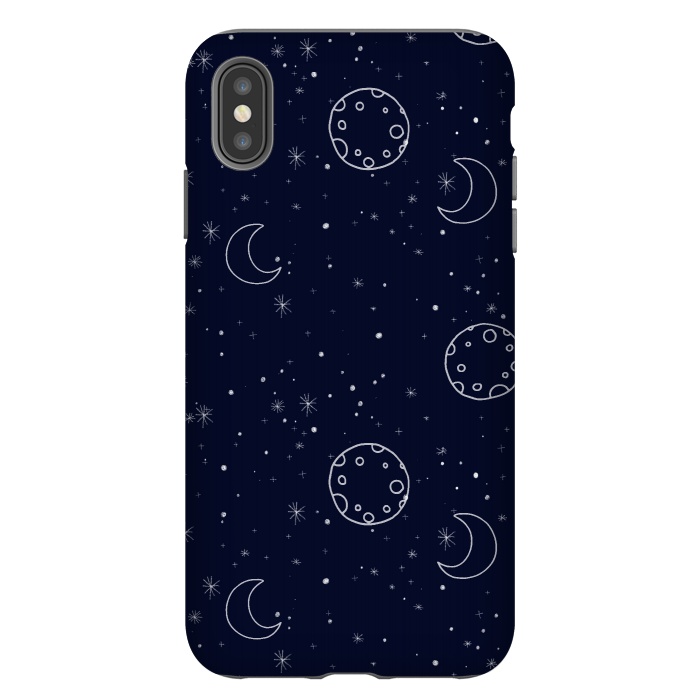 iPhone Xs Max StrongFit Moon and Stars by  Utart
