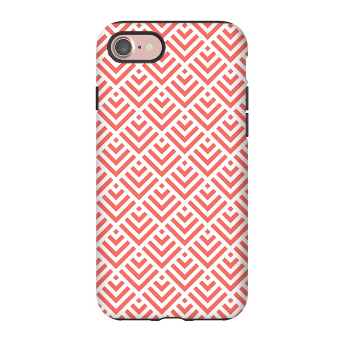 iPhone 7 StrongFit Living Coral Pattern I by Art Design Works