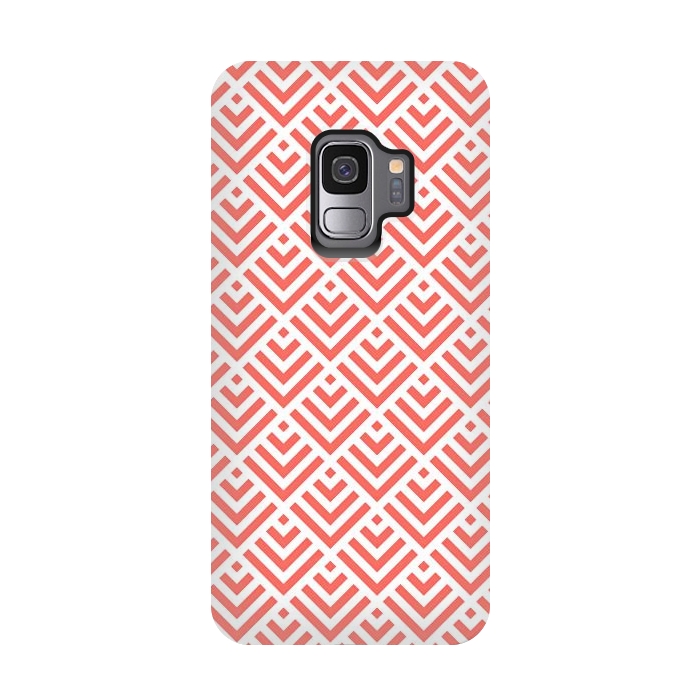 Galaxy S9 StrongFit Living Coral Pattern I by Art Design Works