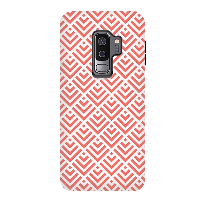 Galaxy S9 plus StrongFit Living Coral Pattern I by Art Design Works