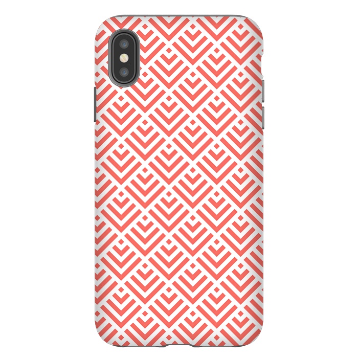 iPhone Xs Max StrongFit Living Coral Pattern I by Art Design Works