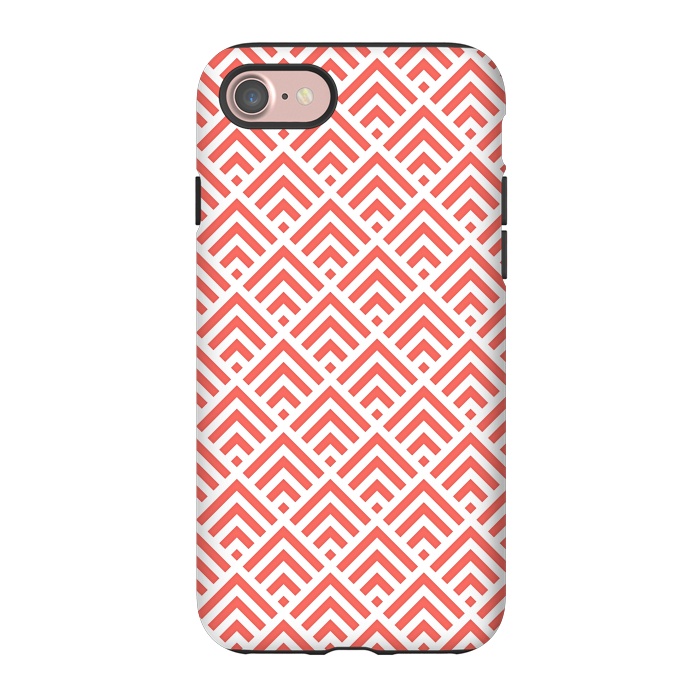 iPhone 7 StrongFit Living Coral Pattern II by Art Design Works