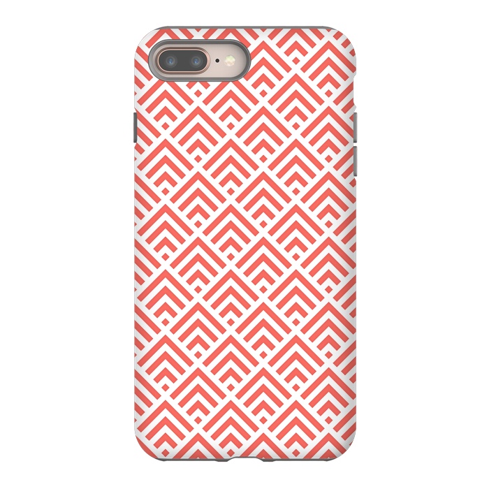 iPhone 7 plus StrongFit Living Coral Pattern II by Art Design Works
