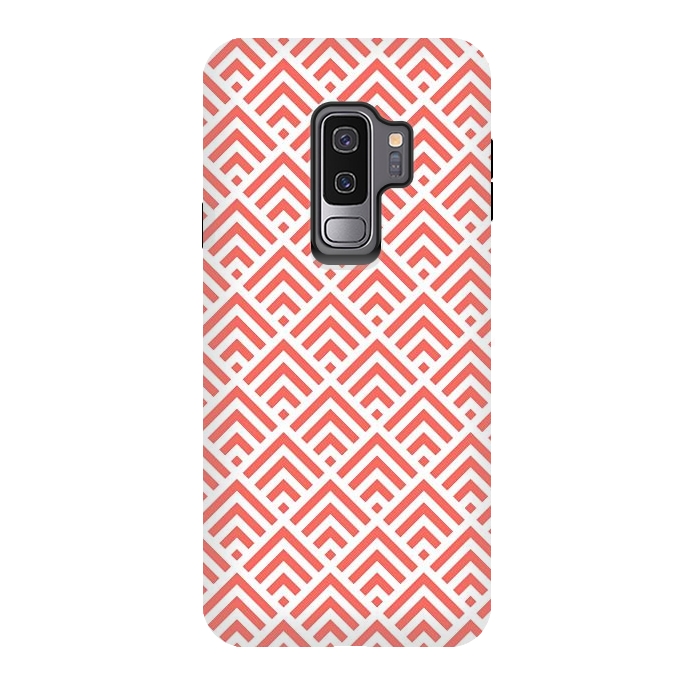 Galaxy S9 plus StrongFit Living Coral Pattern II by Art Design Works