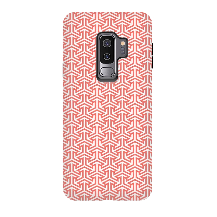 Galaxy S9 plus StrongFit Living Coral Pattern III by Art Design Works