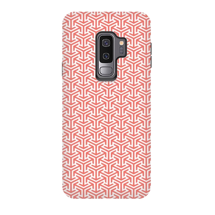 Galaxy S9 plus StrongFit Living Coral Pattern IV by Art Design Works