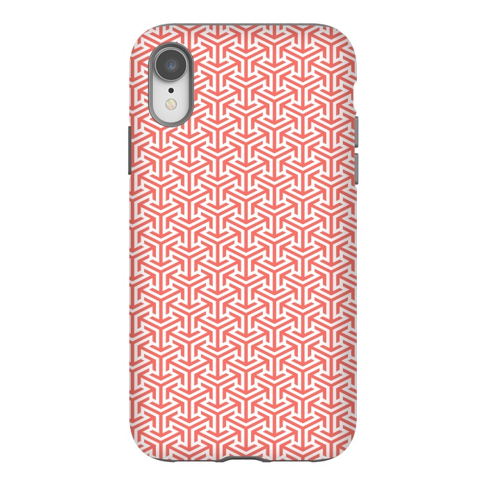 iPhone Xr StrongFit Living Coral Pattern IV by Art Design Works