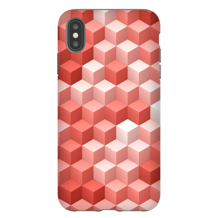 iPhone Xs Max StrongFit Living Coral Pattern V by Art Design Works