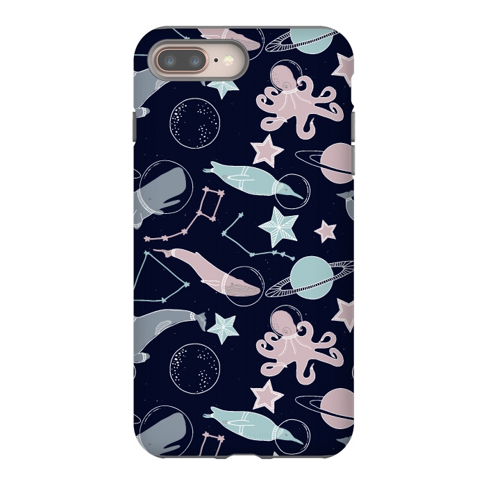 iPhone 7 plus StrongFit Ocean animals in space by  Utart