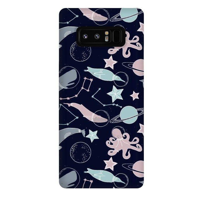 Galaxy Note 8 StrongFit Ocean animals in space by  Utart