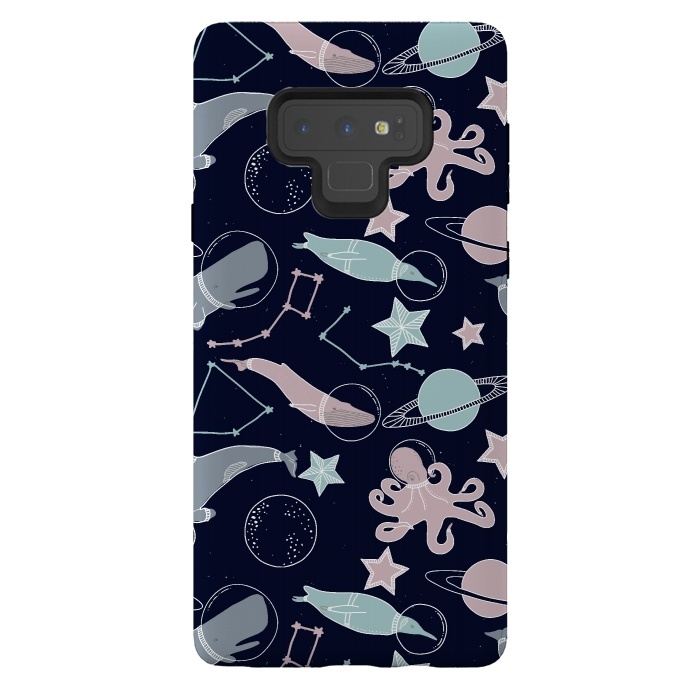 Galaxy Note 9 StrongFit Ocean animals in space by  Utart