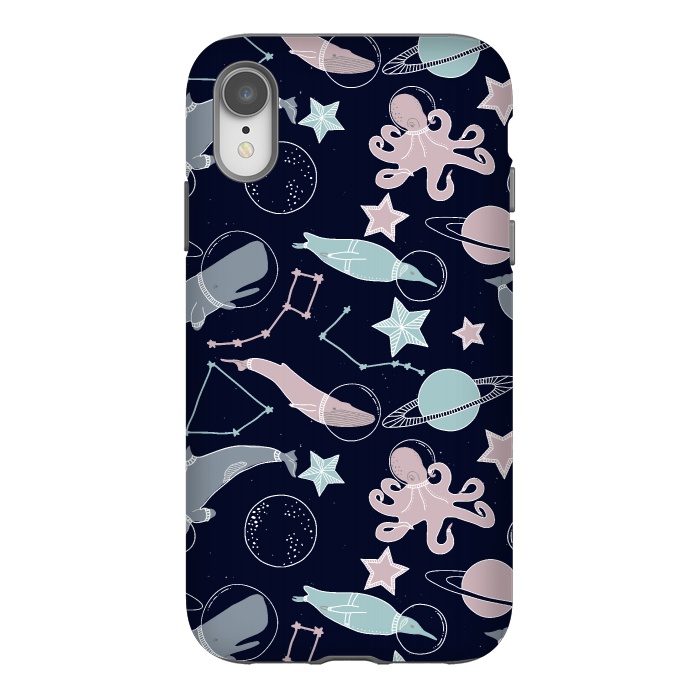 iPhone Xr StrongFit Ocean animals in space by  Utart