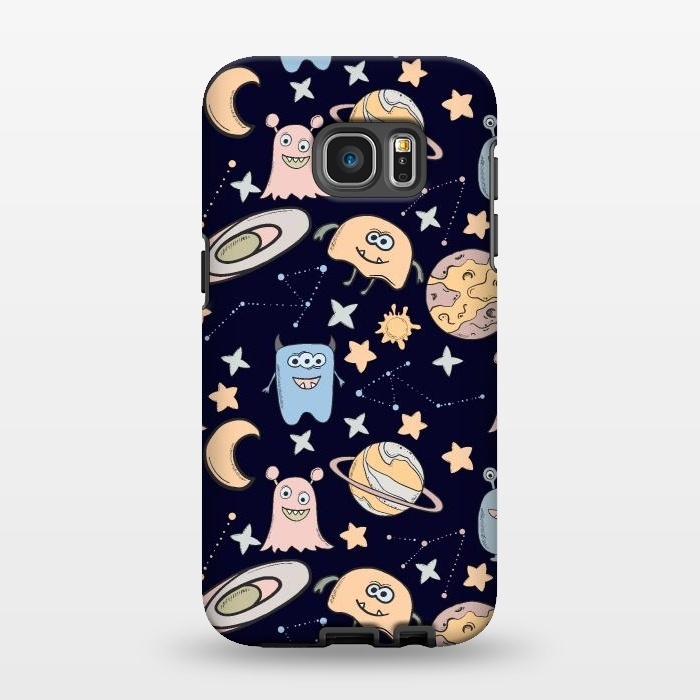 Galaxy S7 EDGE StrongFit Monster in Space by  Utart