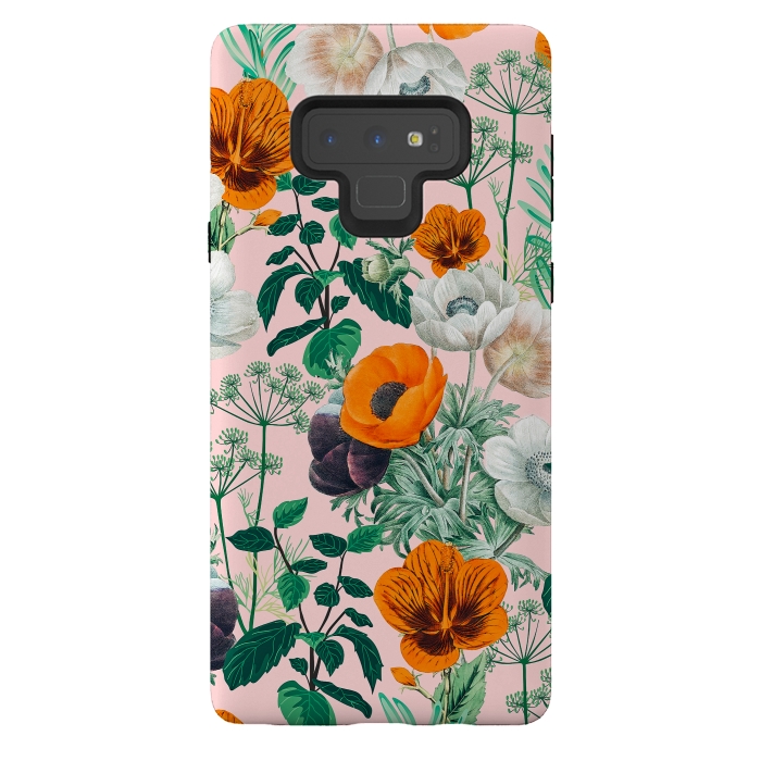 Galaxy Note 9 StrongFit Wildflowers by Uma Prabhakar Gokhale