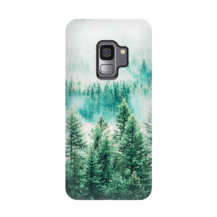 Galaxy S9 StrongFit Forest and Fog by Uma Prabhakar Gokhale