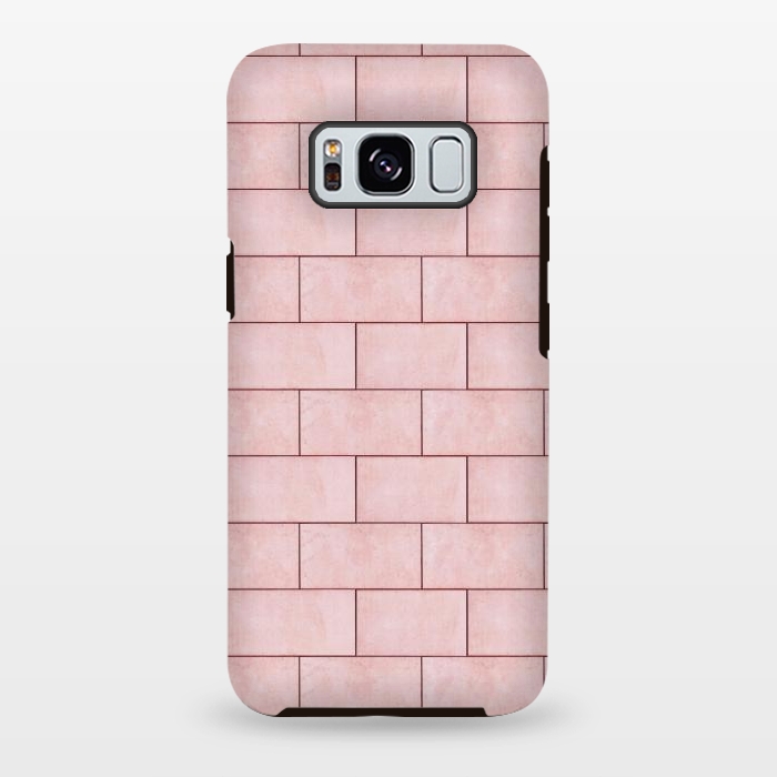 Galaxy S8 plus StrongFit Blush Brick Imperfection by Uma Prabhakar Gokhale