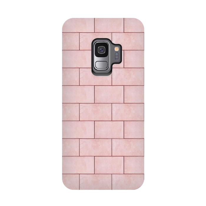 Galaxy S9 StrongFit Blush Brick Imperfection by Uma Prabhakar Gokhale