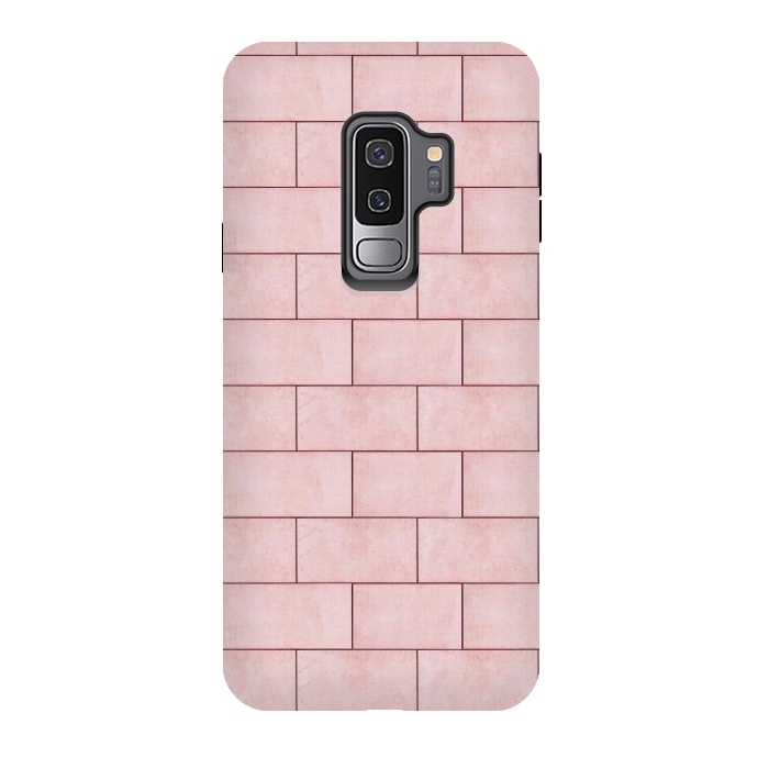 Galaxy S9 plus StrongFit Blush Brick Imperfection by Uma Prabhakar Gokhale