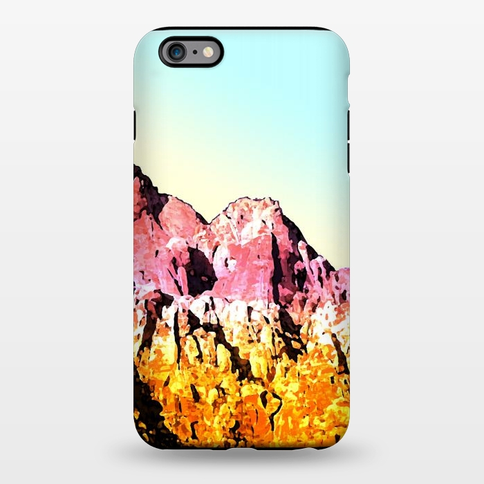 iPhone 6/6s plus StrongFit Gold and Pink Mountain by Creativeaxle