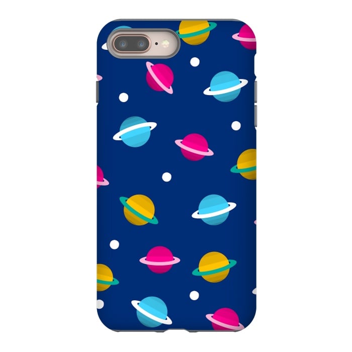 iPhone 7 plus StrongFit blue space design by MALLIKA