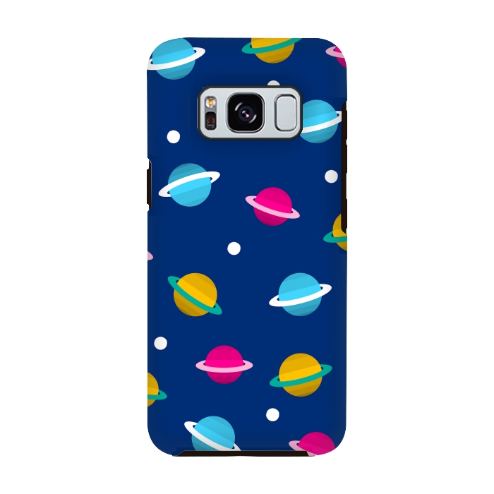 Galaxy S8 StrongFit blue space design by MALLIKA