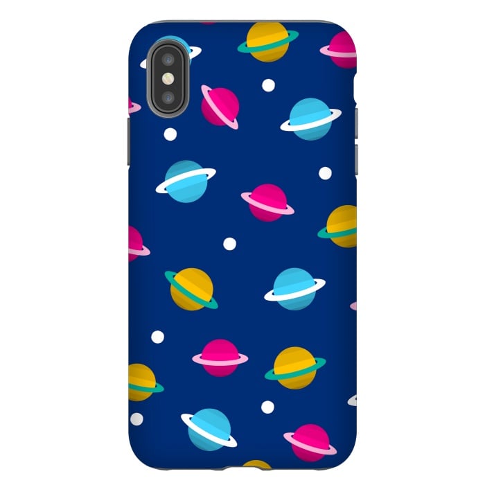 iPhone Xs Max StrongFit blue space design by MALLIKA
