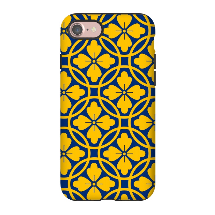 iPhone 7 StrongFit yellow blue cards by MALLIKA