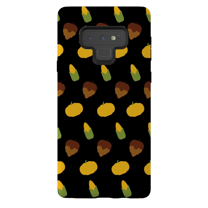 Galaxy Note 9 StrongFit corn pumpkin pattern by MALLIKA