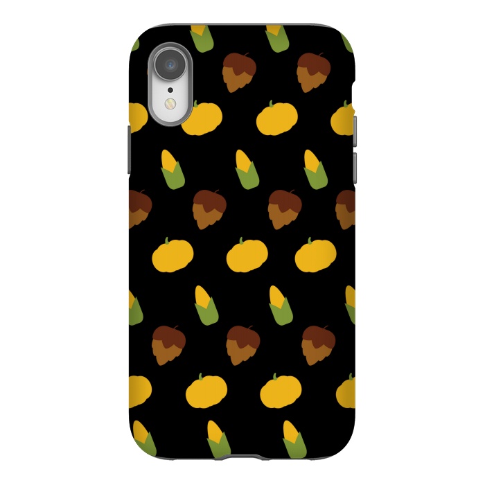 iPhone Xr StrongFit corn pumpkin pattern by MALLIKA