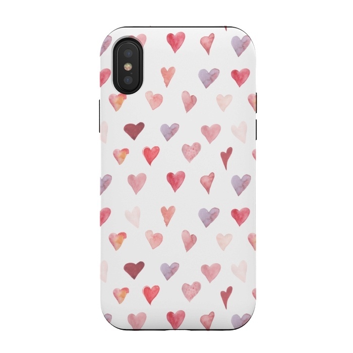iPhone Xs / X StrongFit Valentines hearts by  Utart