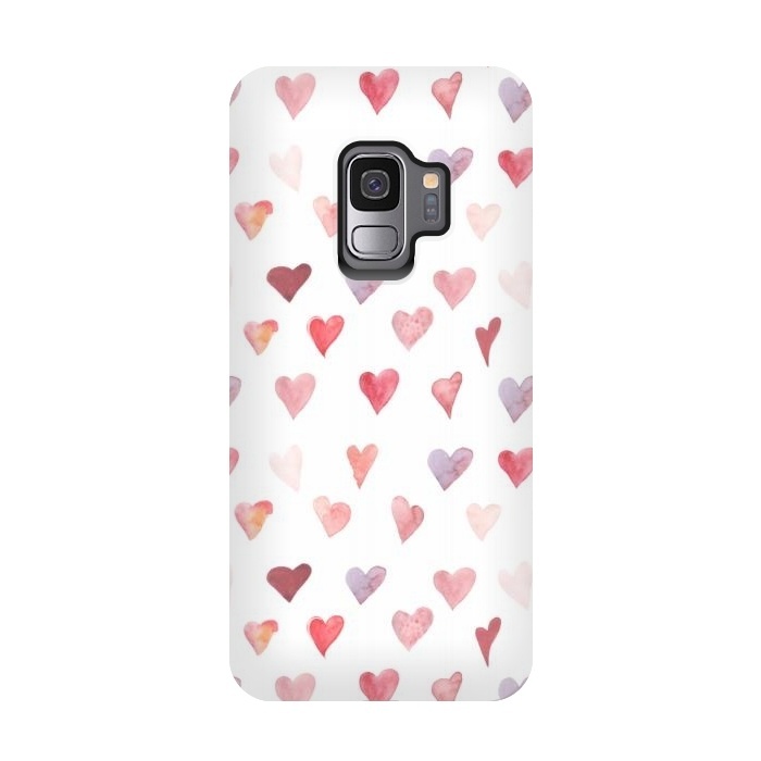 Galaxy S9 StrongFit Valentines hearts by  Utart