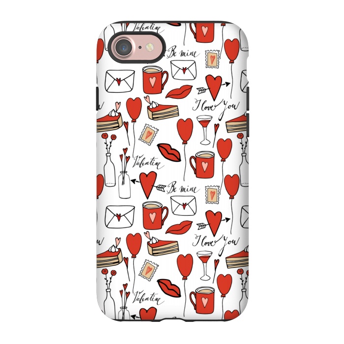 iPhone 7 StrongFit I love you- happy valentines day by  Utart