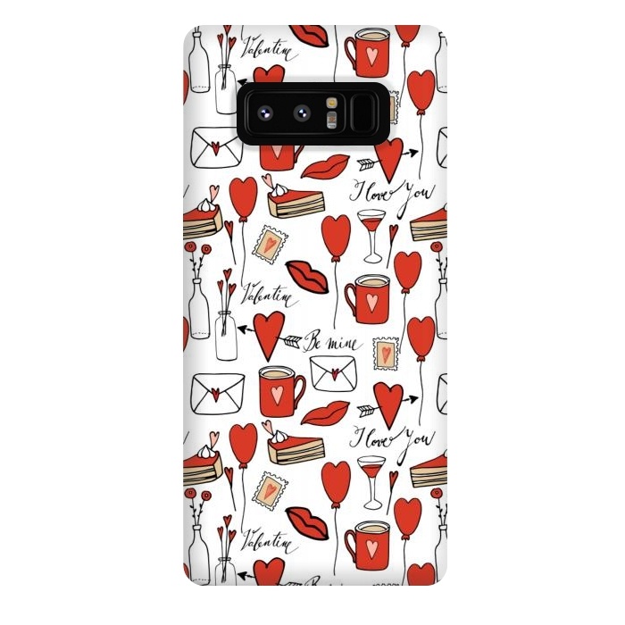 Galaxy Note 8 StrongFit I love you- happy valentines day by  Utart