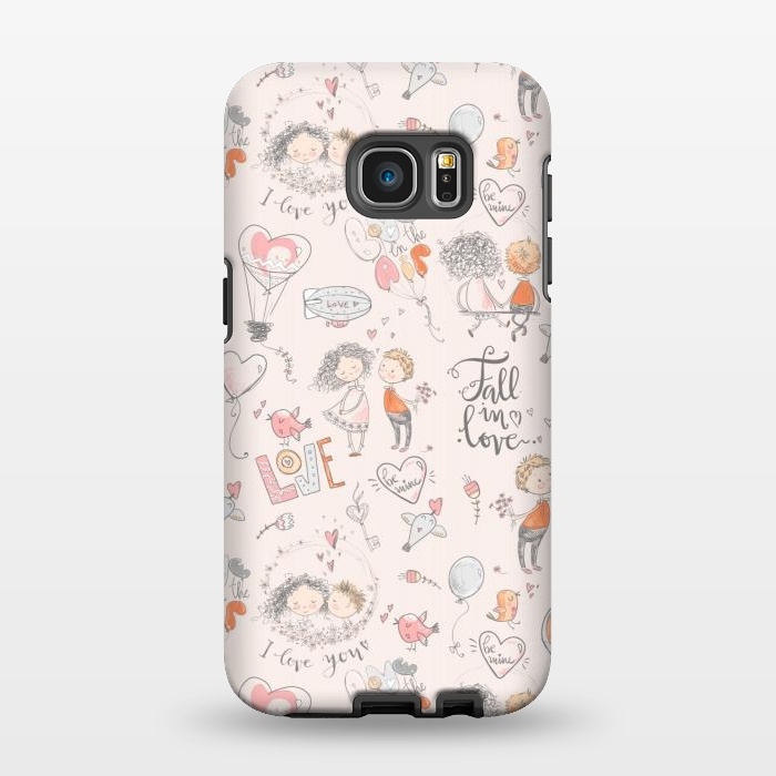 Galaxy S7 EDGE StrongFit Fall in love- happy valentines day by  Utart