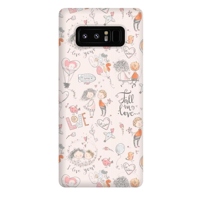 Galaxy Note 8 StrongFit Fall in love- happy valentines day by  Utart