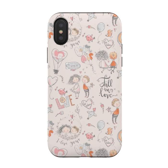 iPhone Xs / X StrongFit Fall in love- happy valentines day by  Utart