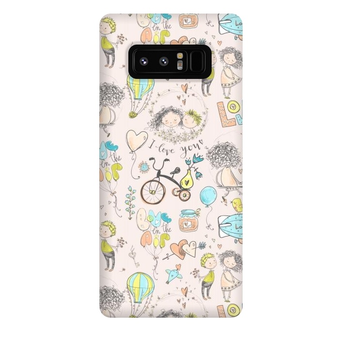 Galaxy Note 8 StrongFit I love you - happy valentines day by  Utart