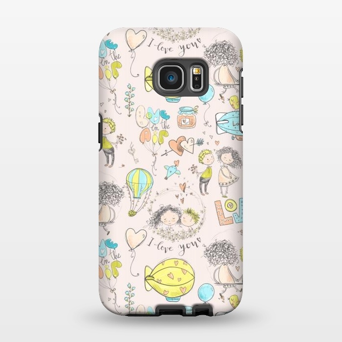 Galaxy S7 EDGE StrongFit I love you - happy valentine by  Utart