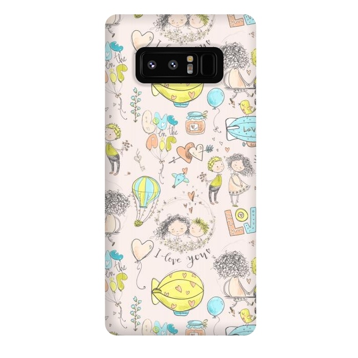 Galaxy Note 8 StrongFit I love you - happy valentine by  Utart