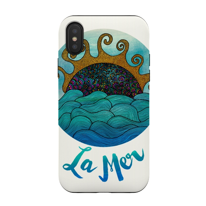 iPhone Xs / X StrongFit La Mer by Pom Graphic Design