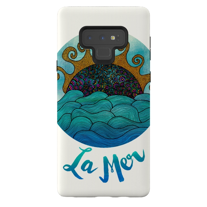 Galaxy Note 9 StrongFit La Mer by Pom Graphic Design