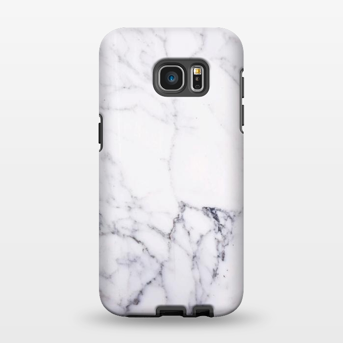 Galaxy S7 EDGE StrongFit Elegant white marble by Oana 