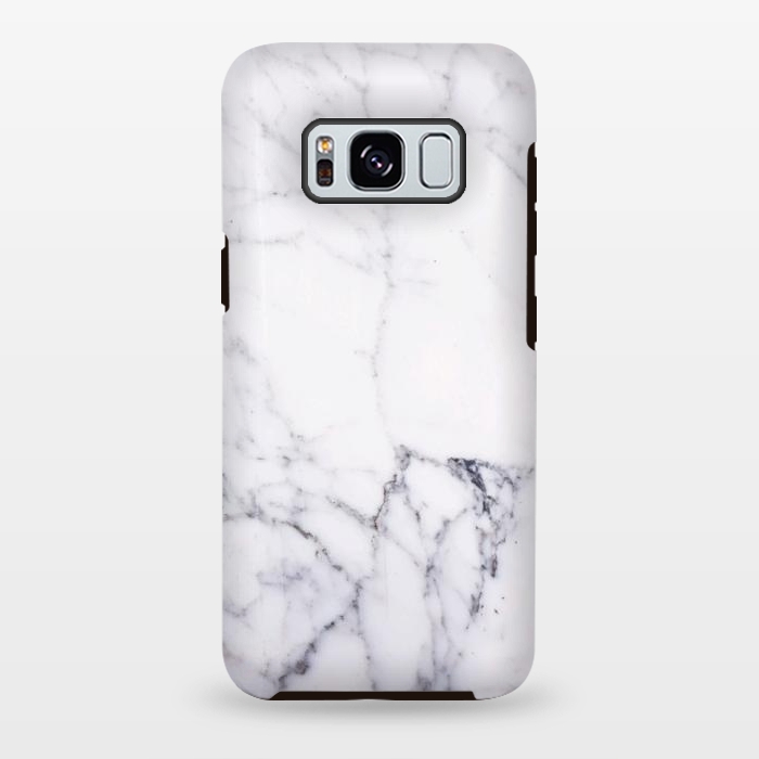 Galaxy S8 plus StrongFit Elegant white marble by Oana 