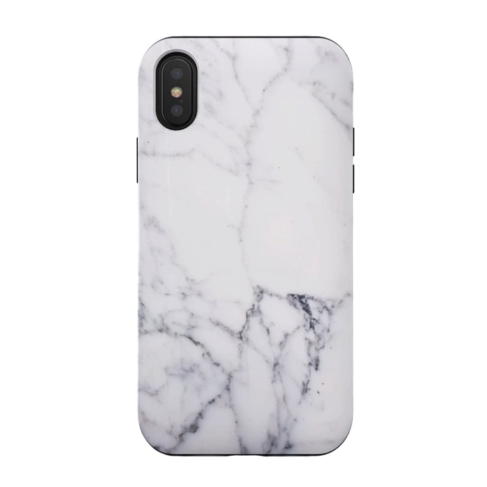iPhone Xs / X StrongFit Elegant white marble by Oana 