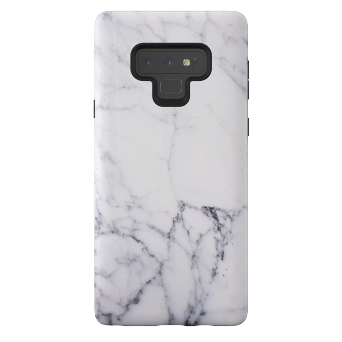 Galaxy Note 9 StrongFit Elegant white marble by Oana 