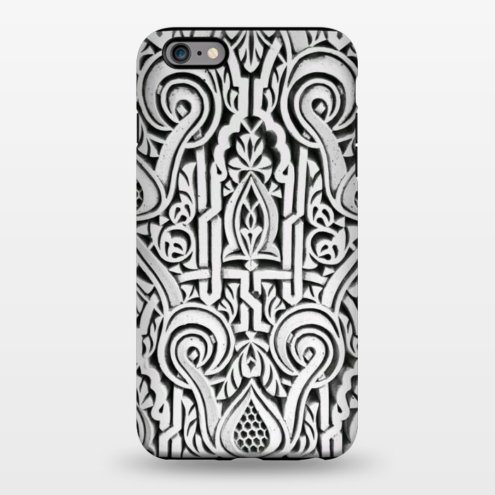 iPhone 6/6s plus StrongFit Intricate architectural botanical ornaments black and white by Oana 