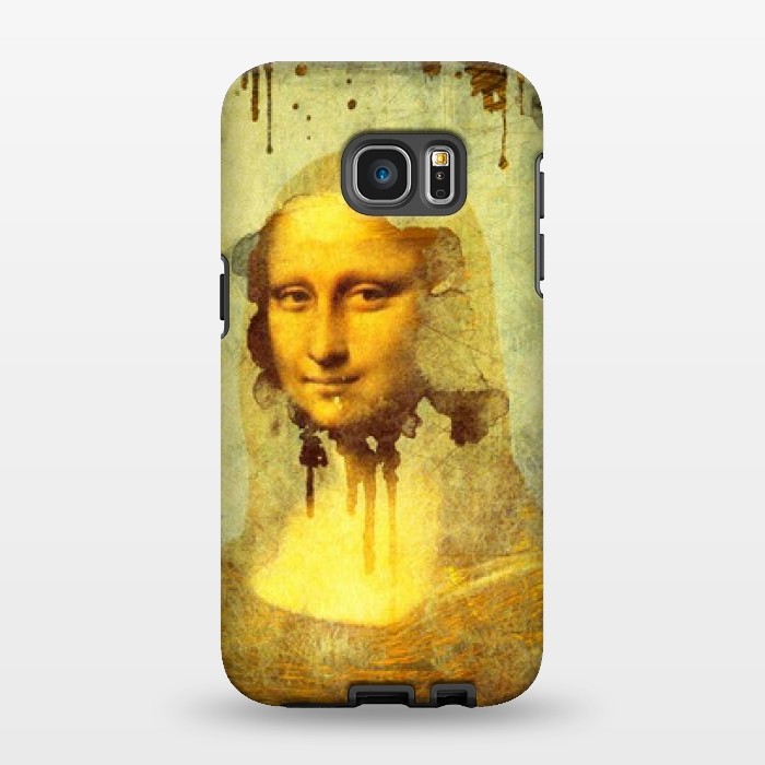 Galaxy S7 EDGE StrongFit Mona Lisa's Smile by Amira EL-Fohail