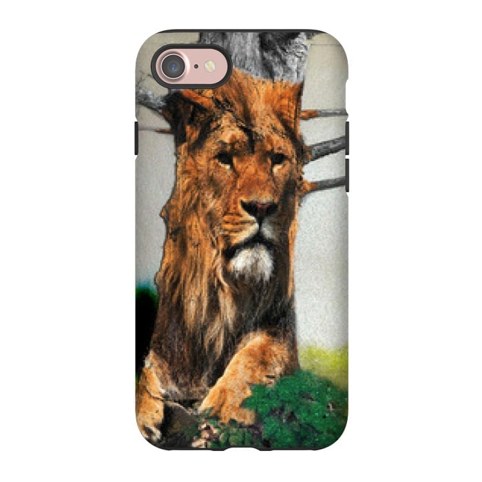 iPhone 7 StrongFit Lion Tree by Amira EL-Fohail