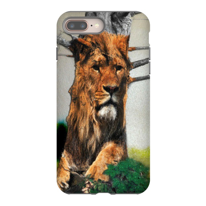 iPhone 7 plus StrongFit Lion Tree by Amira EL-Fohail